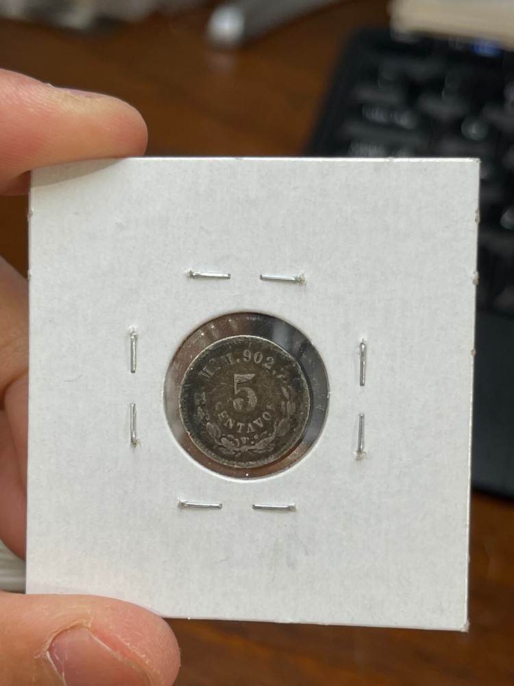 1890 Mo M Mexico 5 Centavos Silver Coin High Value