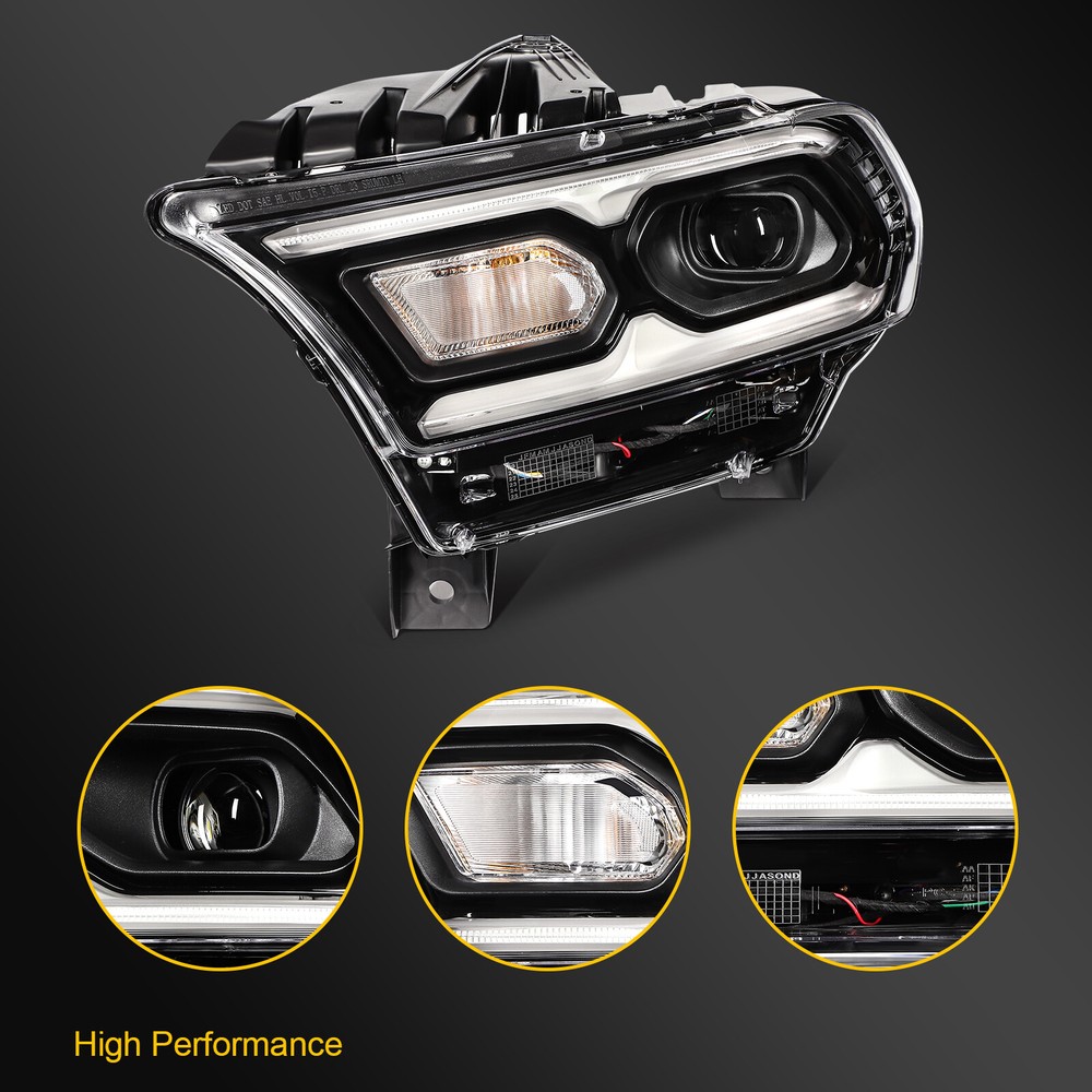 [LED DRL Type] Left Driver Side Headlight Assembly For 2021-2024 Dodge Durango