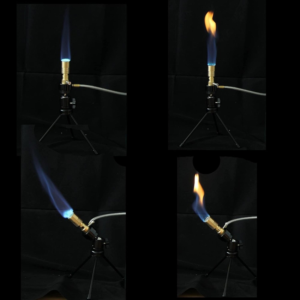 Universal Design Propane Burner with Variable Flame and Easy Height Adjustments