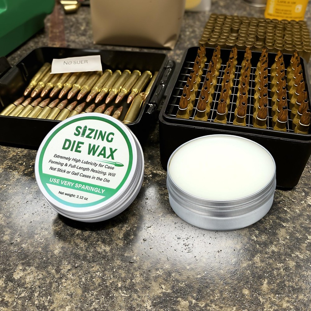 2 Pack Sizing Die Wax 2 Ounce Case Lube Wax for Reloading Ease of Application...