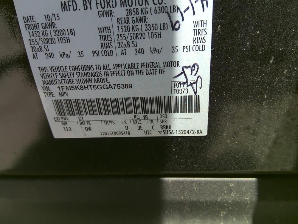 Chassis ECM Temperature Function Control Fits 16 EXPLORER 1389883