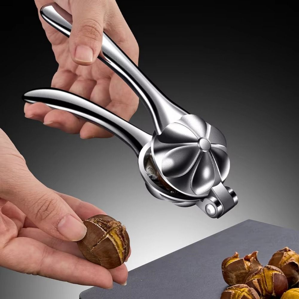 Nut Cracker Sheller Chestnut Peeling Tool Cross Design Chestnut Opener