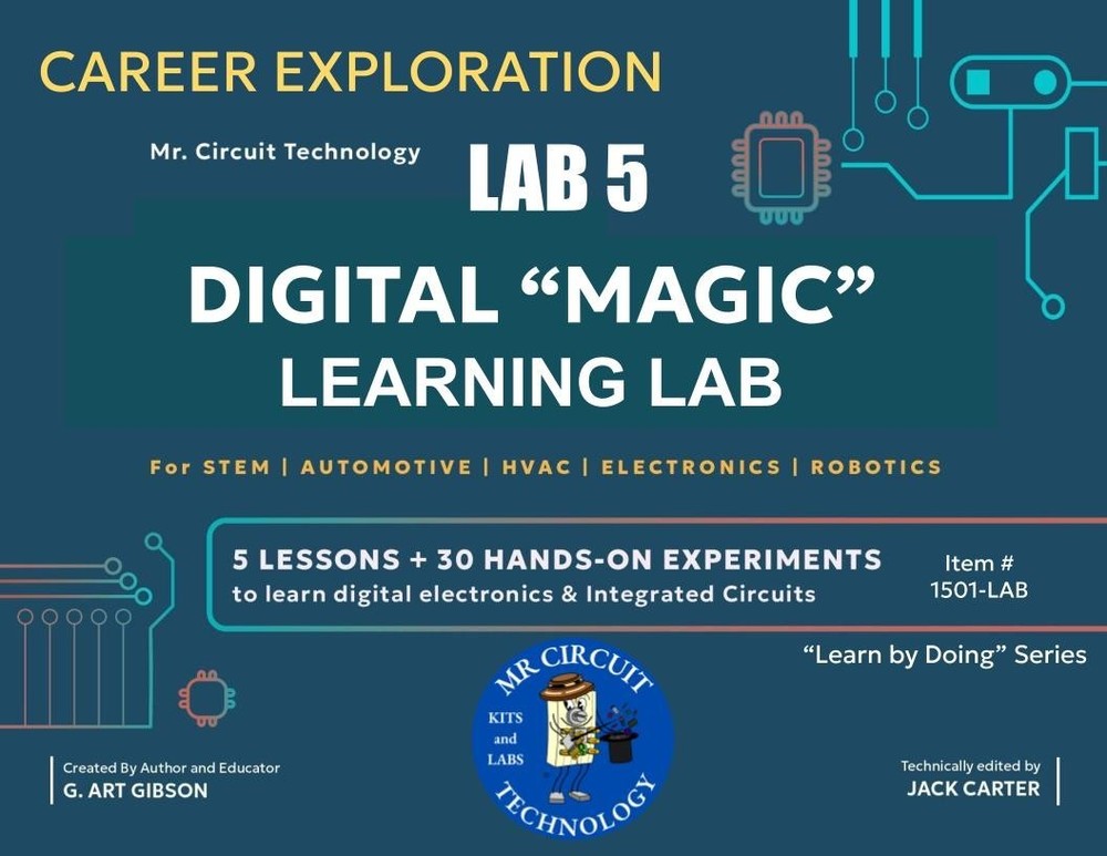 Mr Circuit LAB 5 Digital Electronics Book and Deluxe Lab called "Digital Magic"