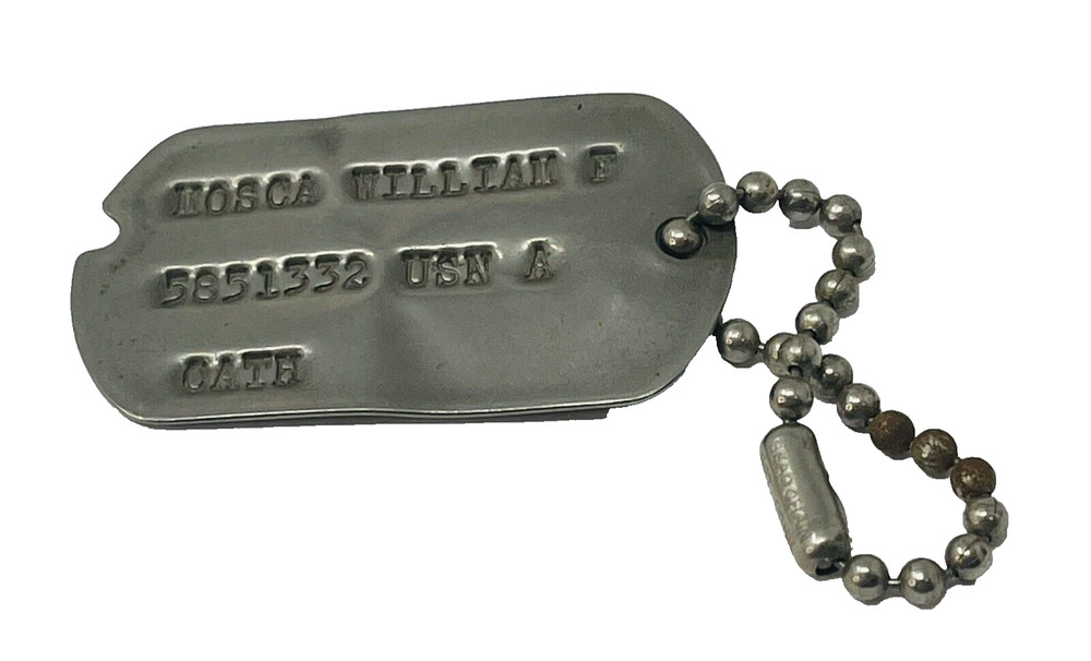Navy USN Dog Tag United States Catholic Notched