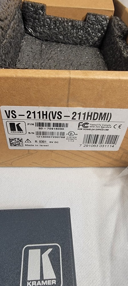 New Kramer Electronics HDMI Switch VS-211H k125