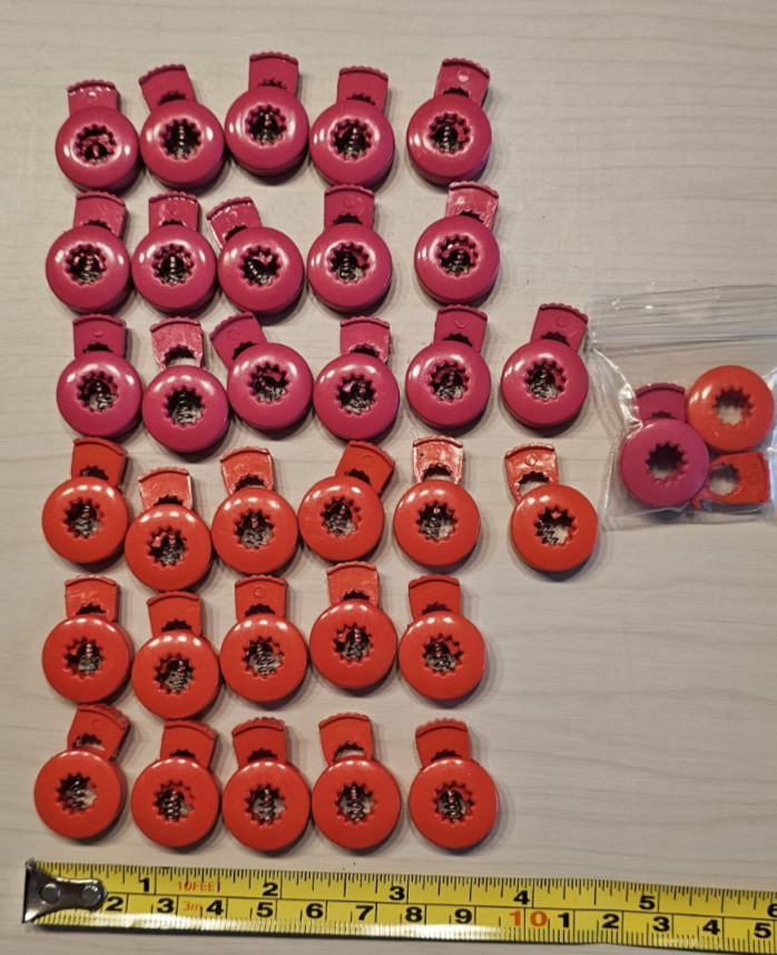 Cable Locks Circular Needle Cord Stops Single-Hole Toggle Fasteners for Knitting