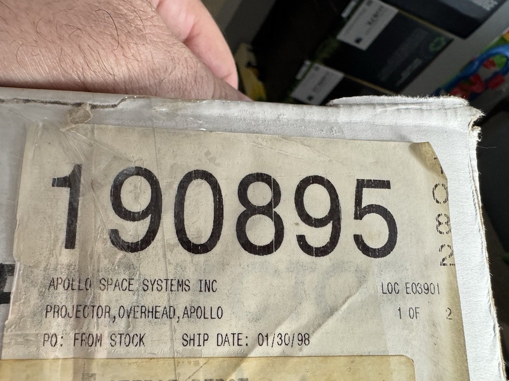Vintage Apollo Eclipse AI 2000 Overhead Projector Missing Lamp Original Box