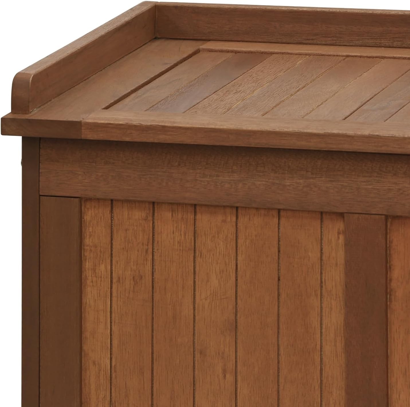 Dalam Outdoor Hardwood Storage Deck Box, Natural