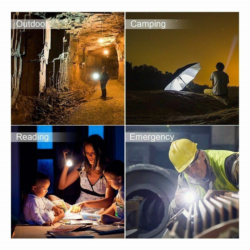 2× 990000LM Rechargeable Small LED Flashlight Mini Light 3-Modes Zoomable Torch
