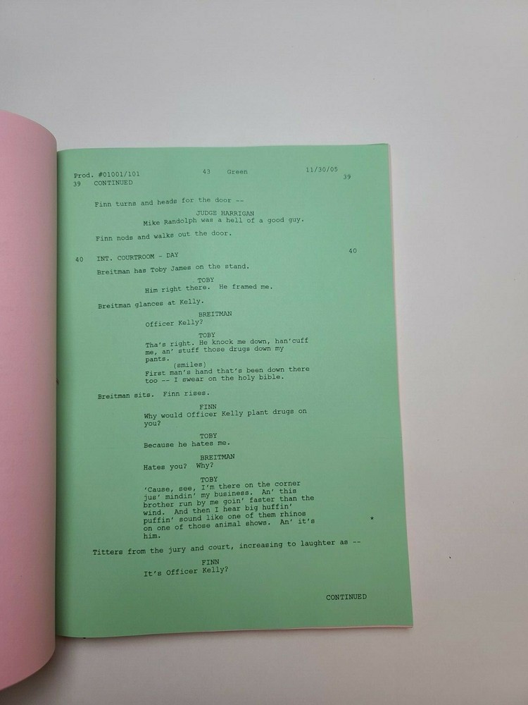 CONVICTION / Rick Eid & Walon Green 2006 TV Script, Pilot Episode