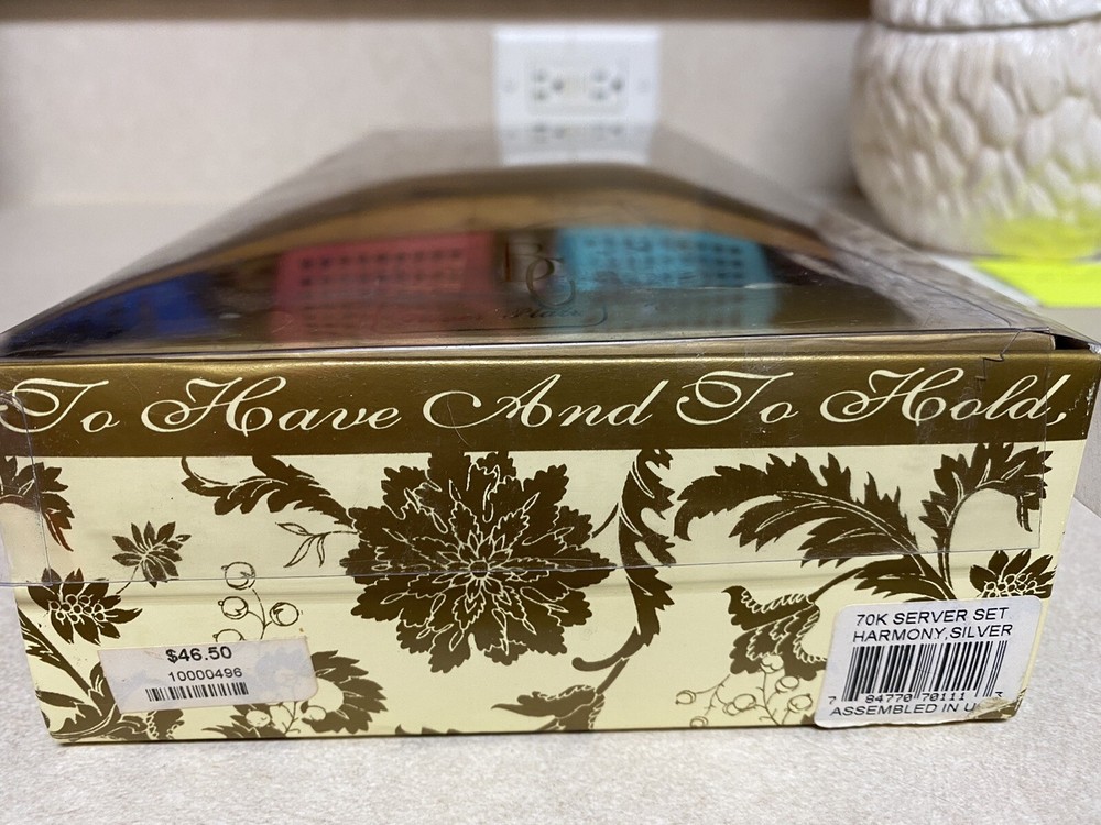 Beverly Clark Silver Plated Harmony Wedding Server Set