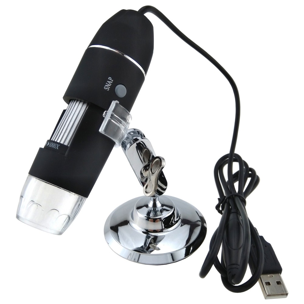 USB Digital Microscope 1000X Zoom HD Video Camera PC Android Portable Magnifier