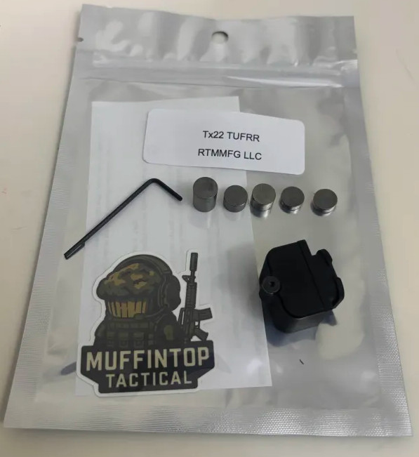 Taurus TX22 weighted backplate – Cycling & Timing Fix – USA Made