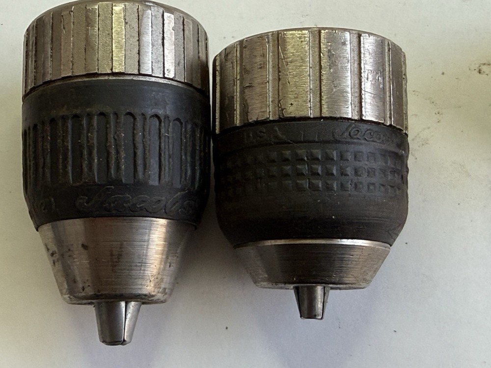 4 Jacobs Hand Tite Keyless Chucks Used