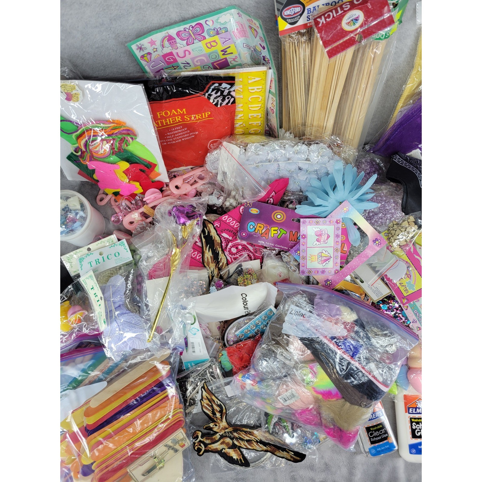 13lbs Craft Supplies Lot Assorted Art Decor Party Supplies Decorating Projects