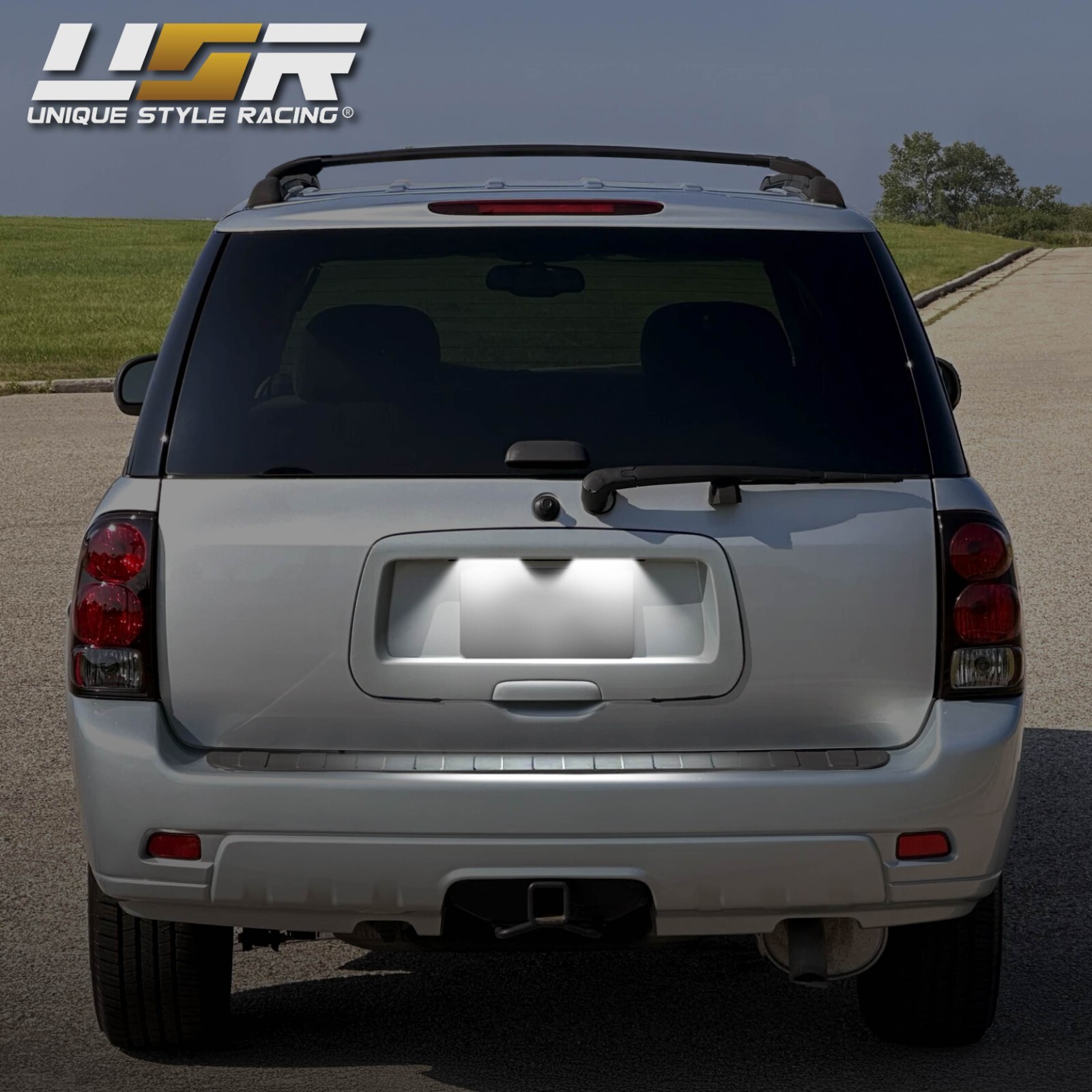 License Plate Light LED WHITE 2pc For 02-09 Chevrolet Trailblazer / GMC Envoy