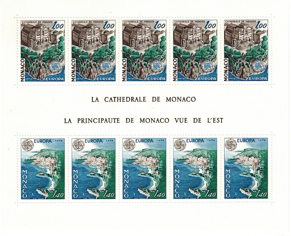 Monaco Stamp Sheetlet Block No. 14 New ** MNH