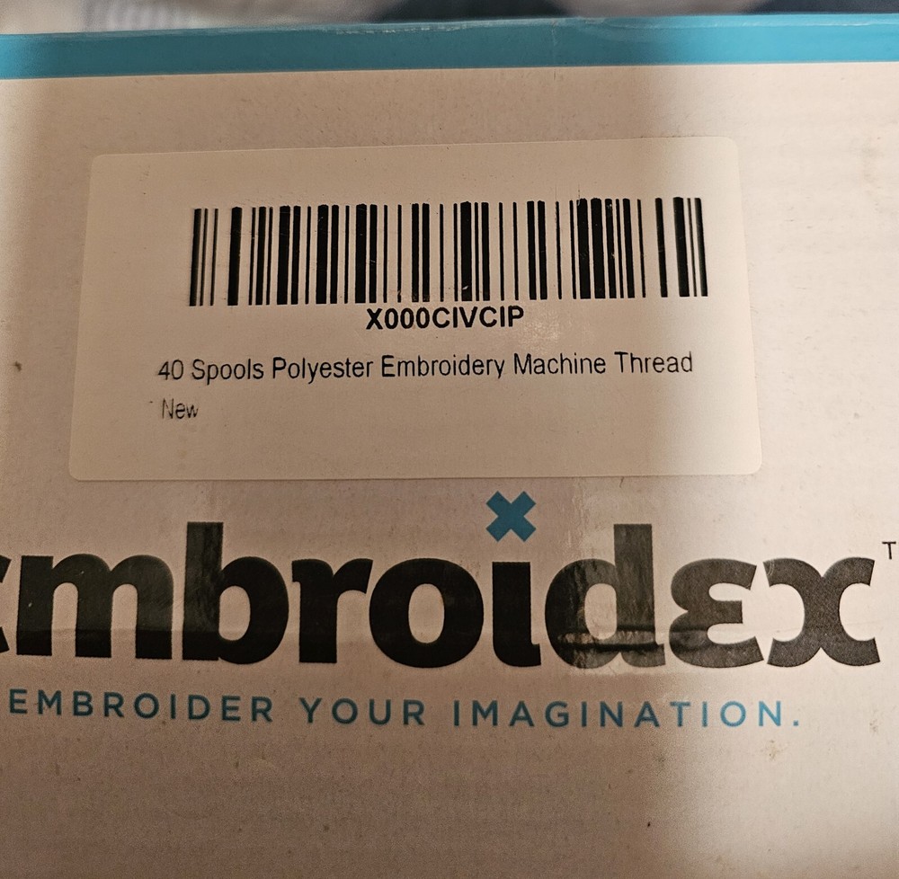 34 Spools Embroidex Polyester Machine Embroidery Thread Most New Sealed