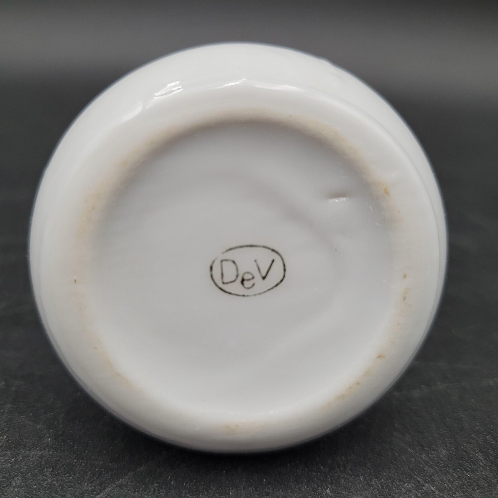 Vintage DeVilbiss Floral Porcelain Transferware Spray Perfume Bottle Atomizer