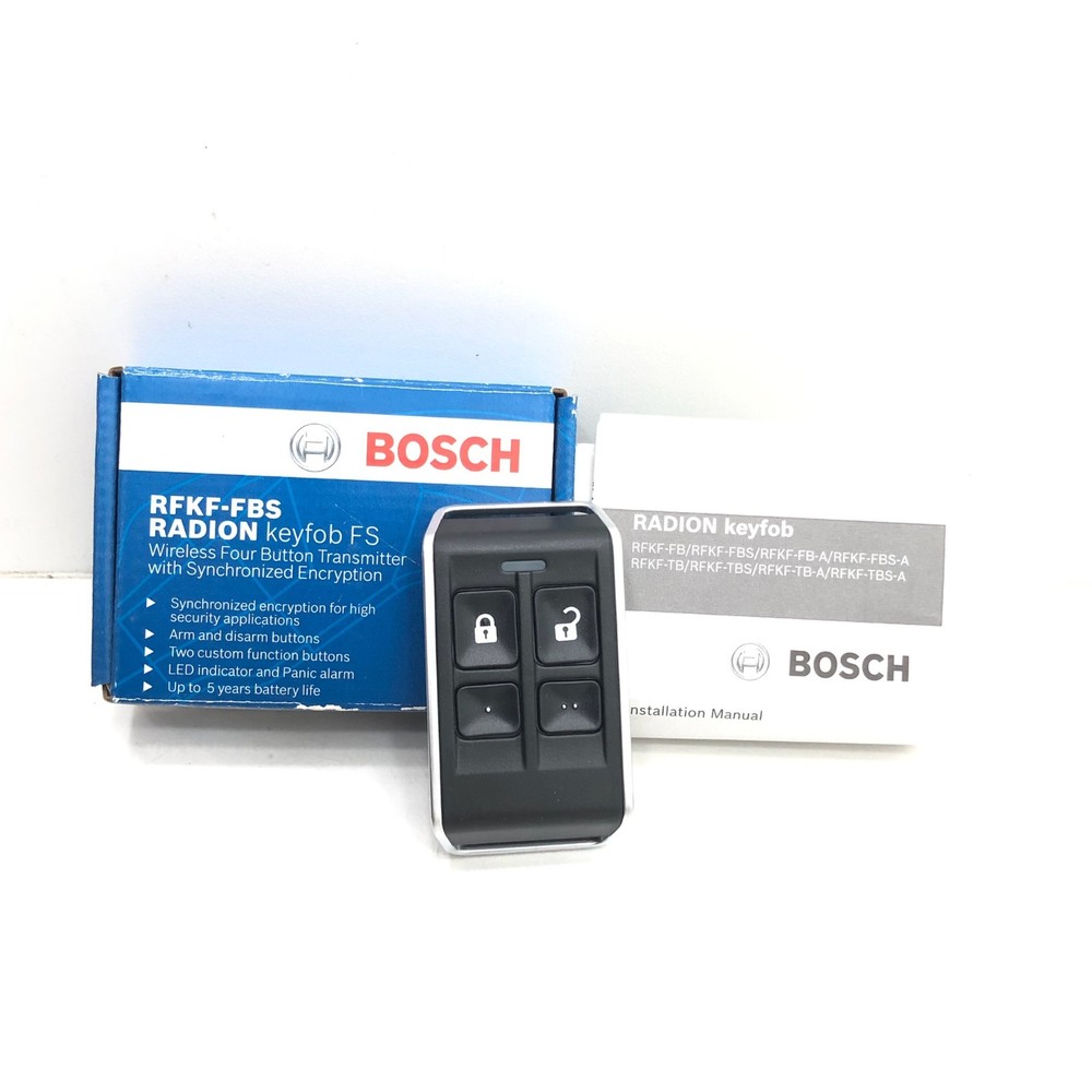 NEW Bosch RFKF-FBS-A Encrypted Wireless 4-Button Programable Keyfob Transmitter