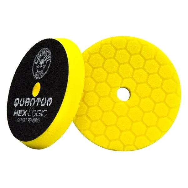 Quantum Hex-Logic 6-1/2" Foam Yellow Heavy Hook-and-Loop Buffing Pad