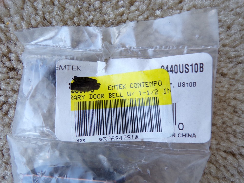 Emtek Door Bell Button 2440US10B; @c17