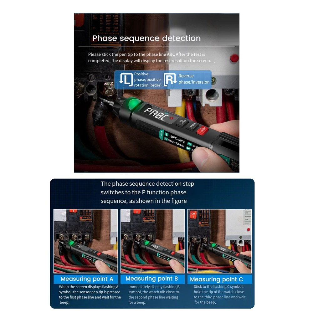 A3008 Digital Multimeter, Automatic Intelligent Sensor Pen Tester, 68898