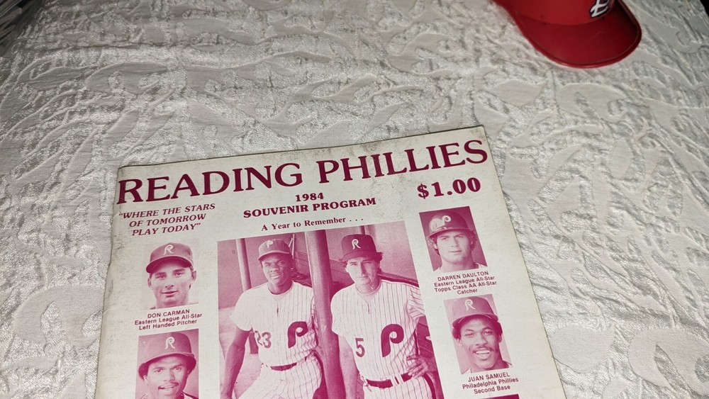 1984 Reading Phillies Minor League Baseball Program Scorebook