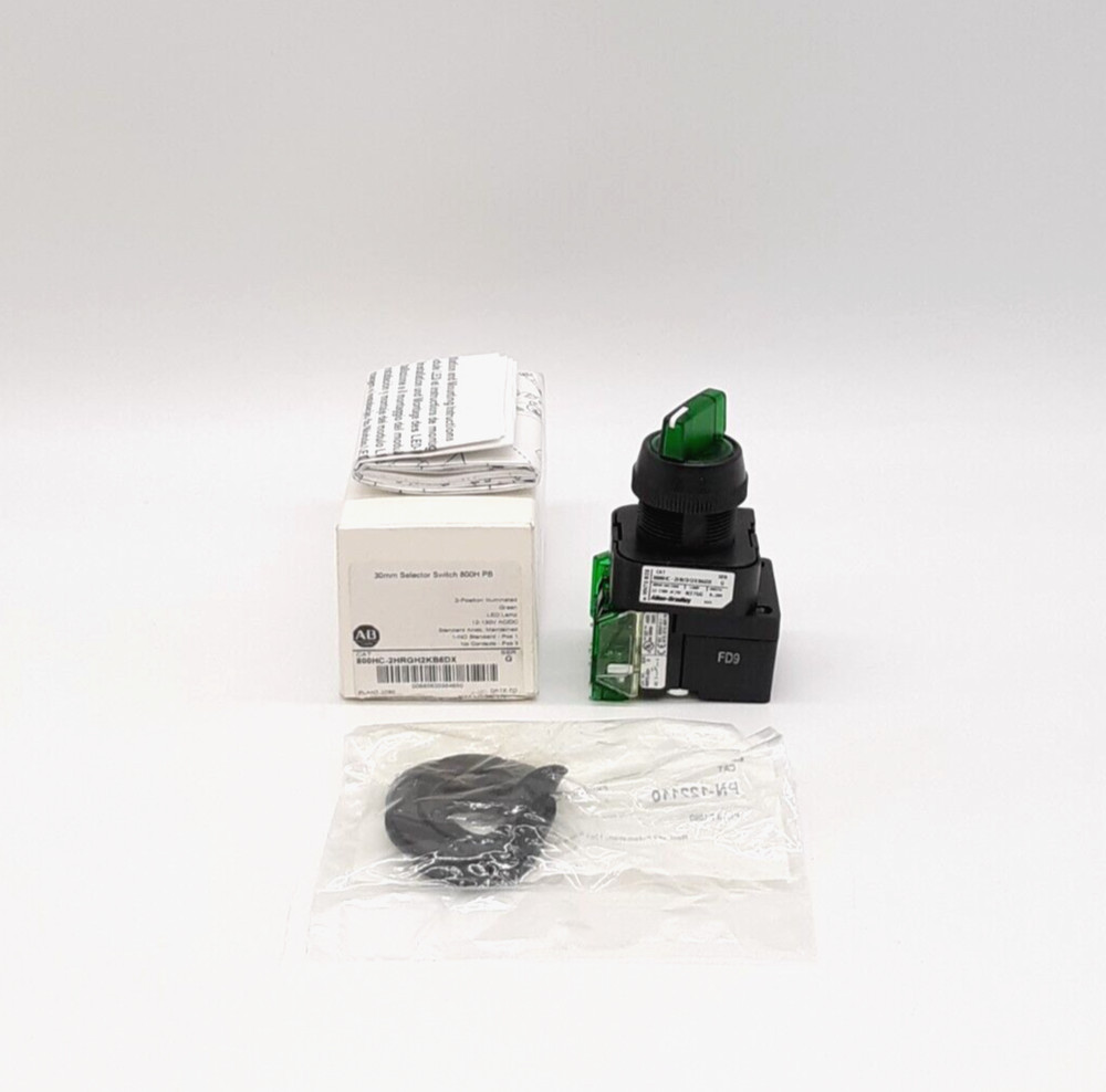 Allen-Bradley 800HC-2HRGH2KB6DX 2-Position Selector Switch