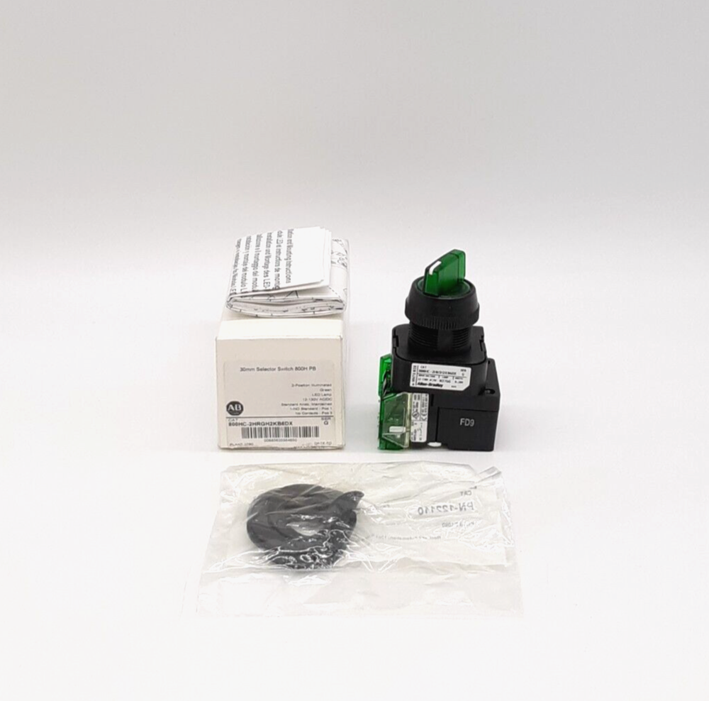 Allen-Bradley 800HC-2HRGH2KB6DX 2-Position Selector Switch