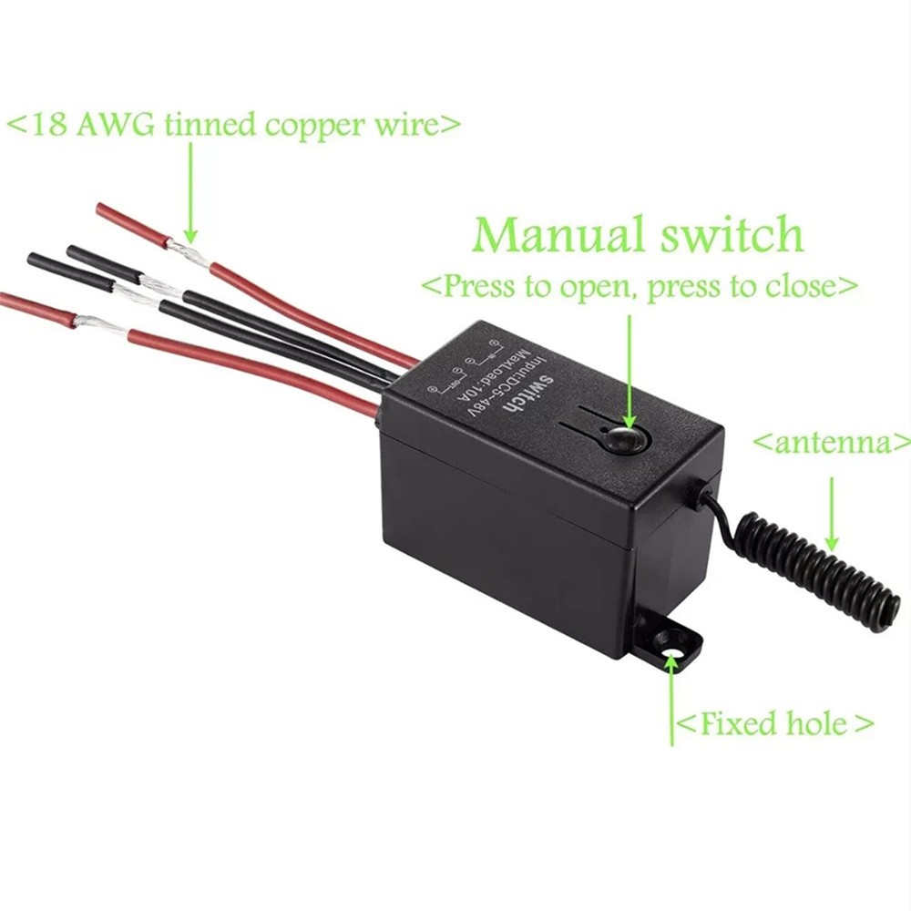 Wireless Kill Switch w/ 2 Single Button Remote Control Strong Signal Long Range