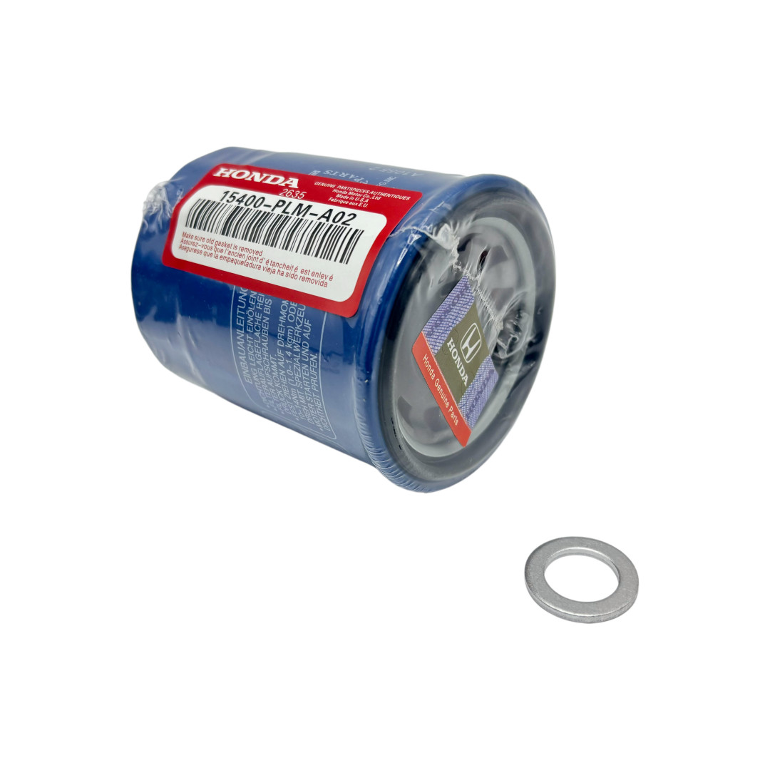 3Pcs Honda Genuine Oil Filters With Drain Plug Washer 15400-PLM-A02 New Sealed