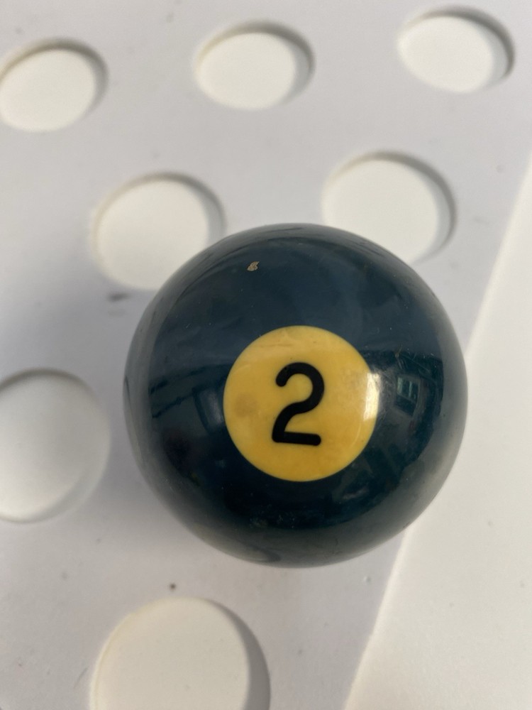 Vintage Single Replacement Billiard Pool Ball No. 2 Blue Ball