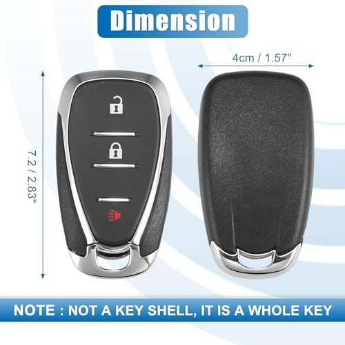 3 Button Car Keyless Entry Remote Control Replacement Key Fob Proximity Smart