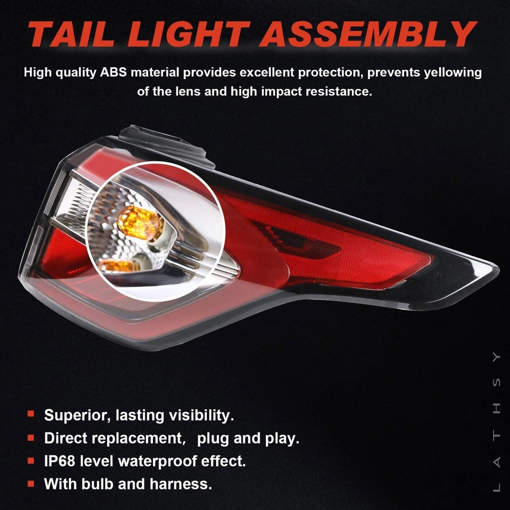Tail Light Assembly Outer Compatible With 2017 2018 2019 Ford Escape Kuga Rig...