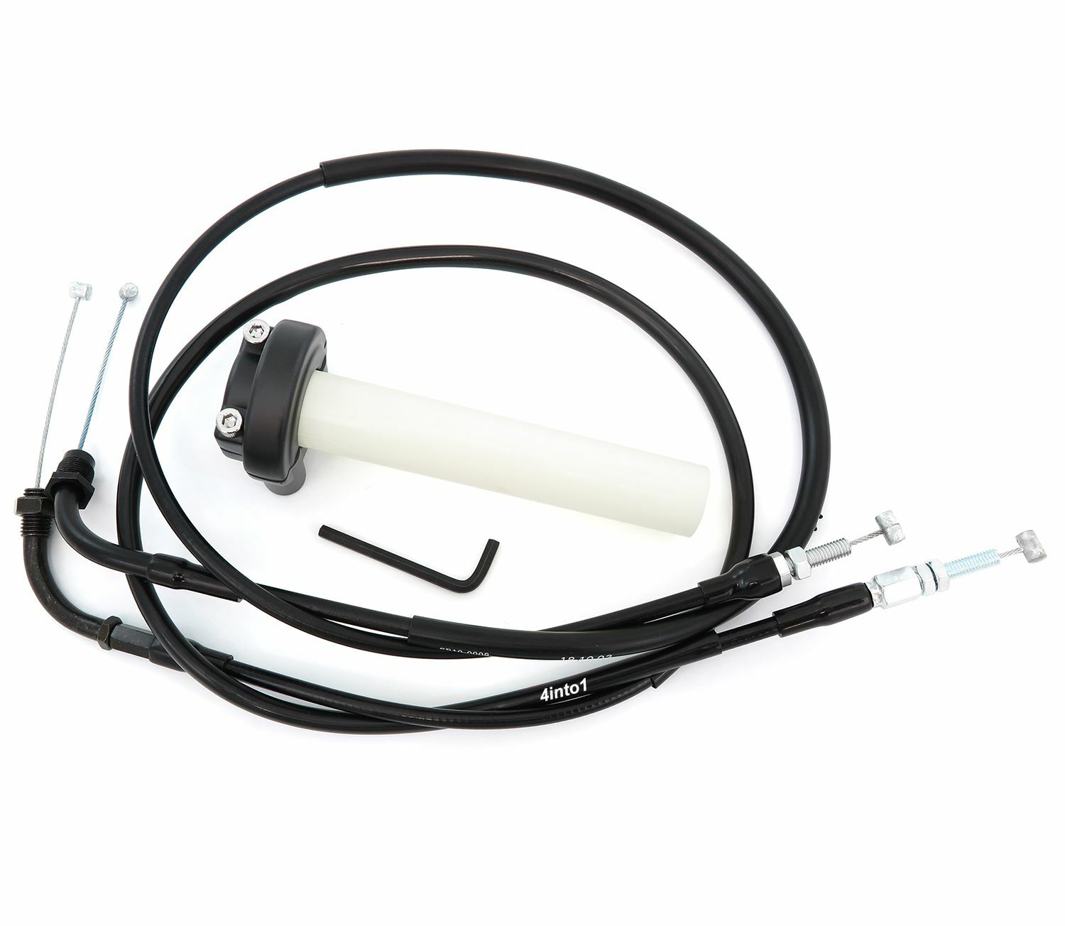 Reproduction Throttle Cable Set w/ Black Throttle Tube Honda CB650/750/900/1000C