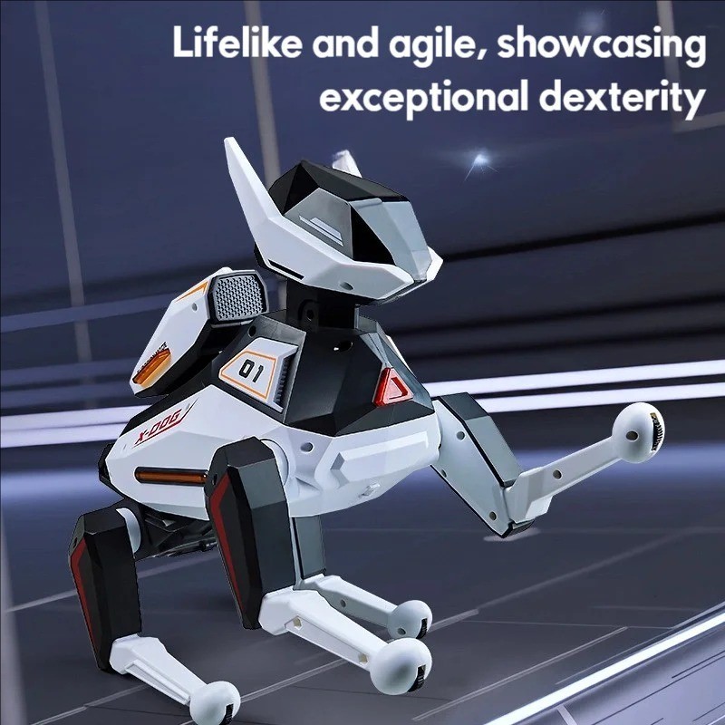 AI Simulation Robot Dog Intelligent Machine Dog Voice Command APP Control