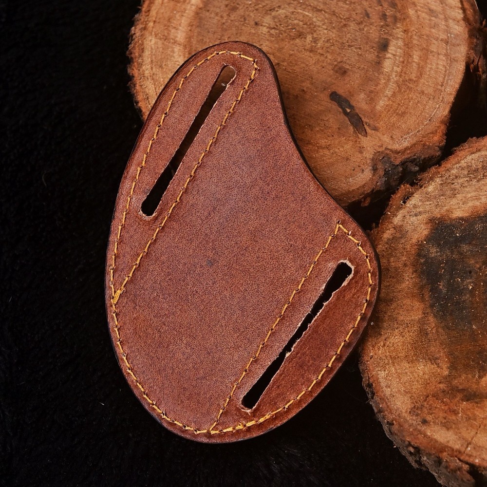 Pancake Leather Fix Blade Knife Sheath Holster Scout Sheath Case Multitool