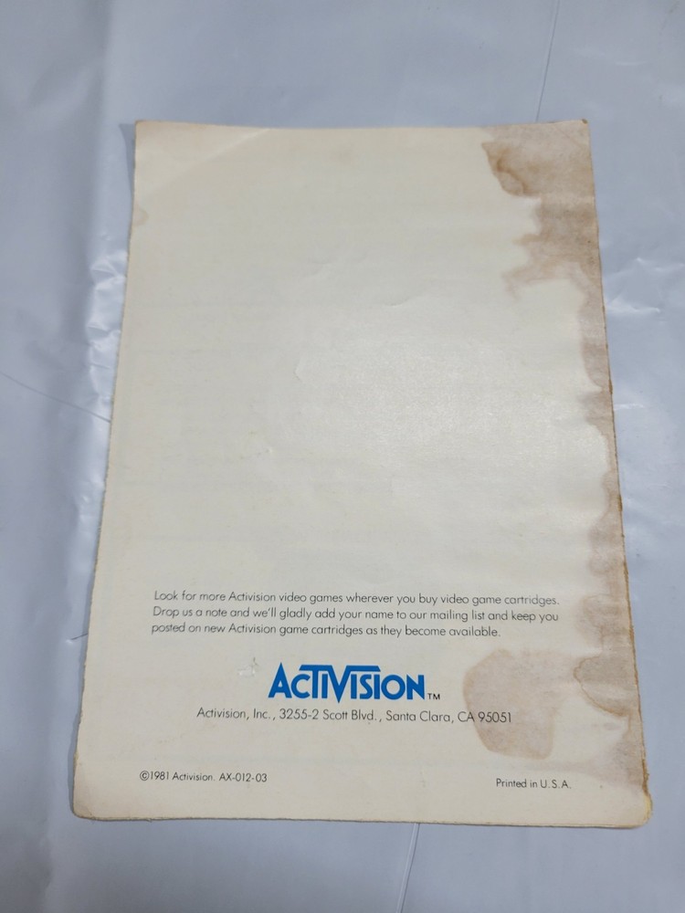 Ice Hockey Atari 2600 Instruction Manual