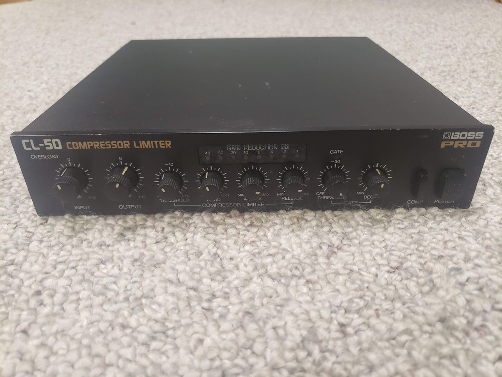 Rare Vintage Boss Pro CL-50 Compressor Limiter Half Rack Guitar Effect Processor