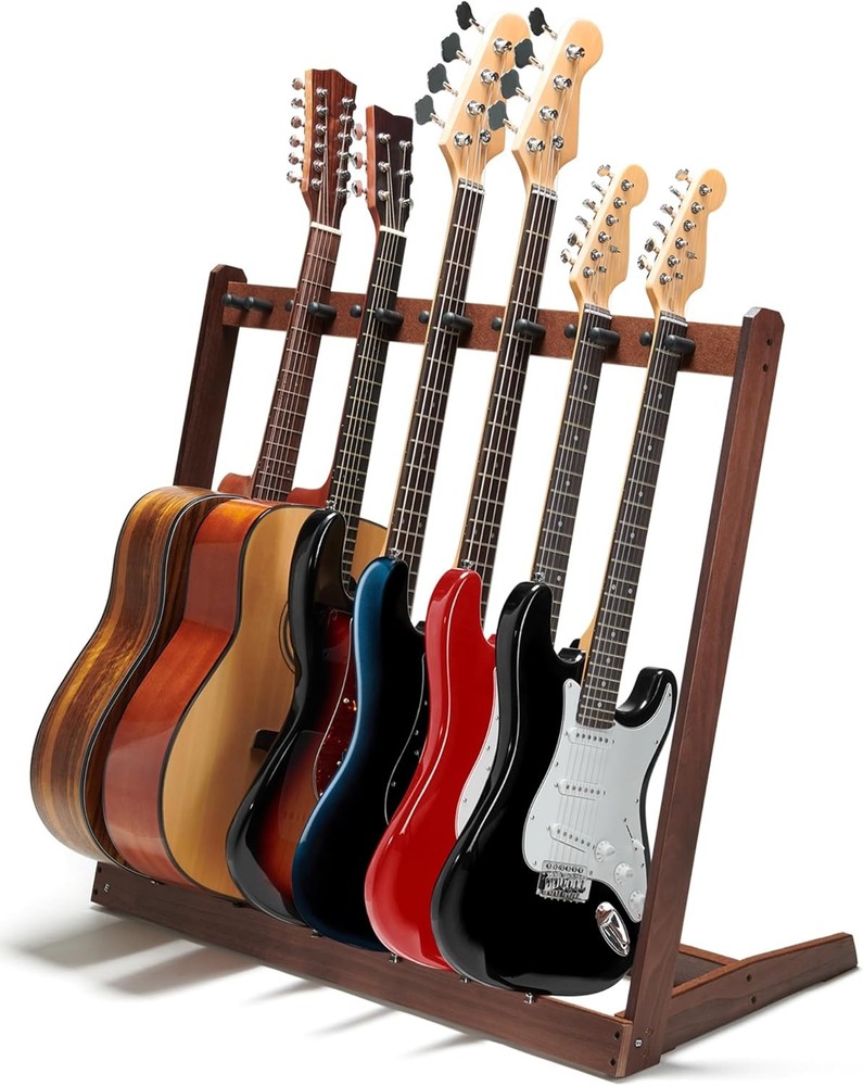 Multi Guitar Rack Stand Wooden Display
