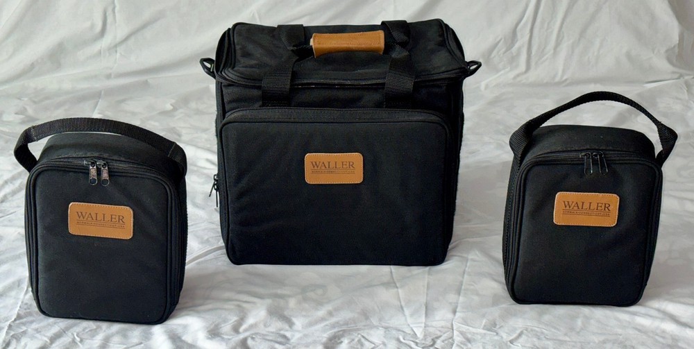 Waller Pilot Flight Bag, Black, Excellent Condition