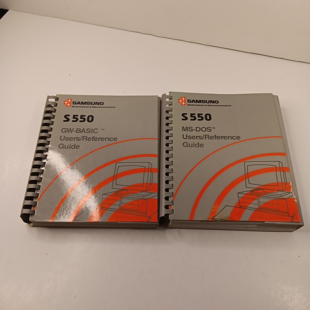 S550 SAMSUNG Computer GW-BASIC & MS-DOS Users/Reference Guides COMB (1987)