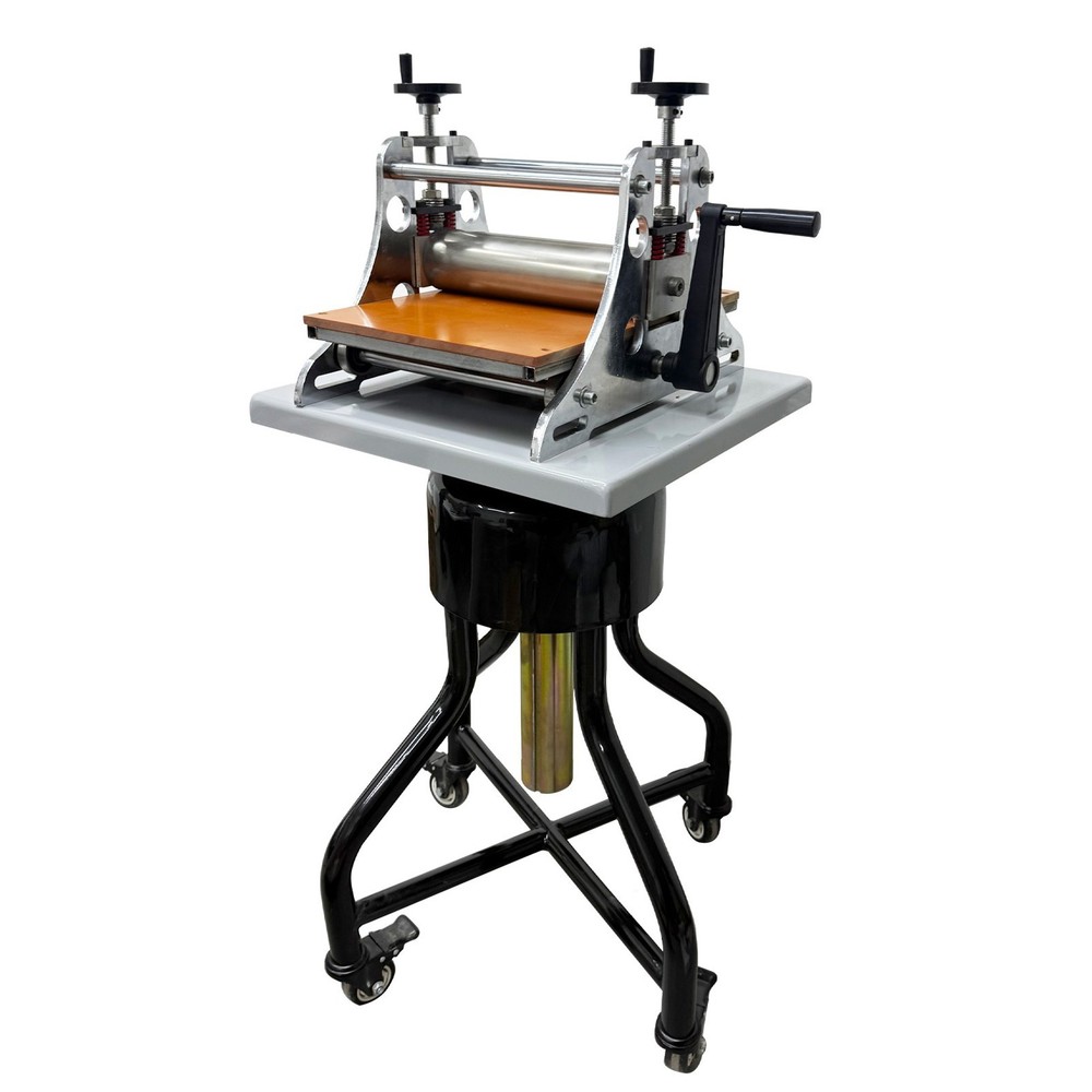 360° Rotating Sculpture Turntable & Printmaking Machine Adjustable Pressure