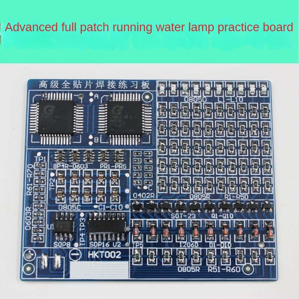 SMD Component Welding Practice Board, DIY Kit, Skill Training Board, LED3617