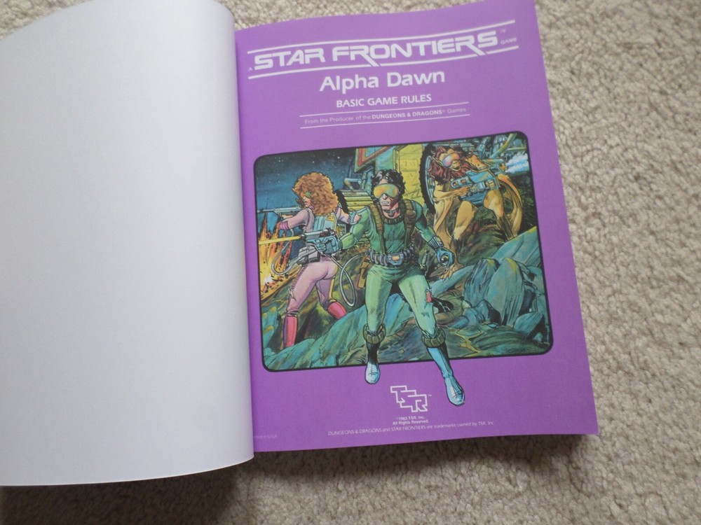 Alpha Dawn Star Frontiers complete box set in softcover