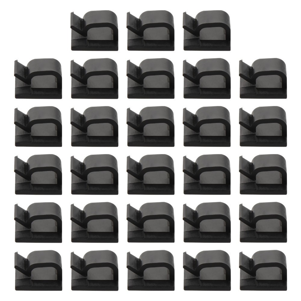 100 Pcs Self-adhesive Cable Wire Clips Practical Wire Buckle Management Clamps