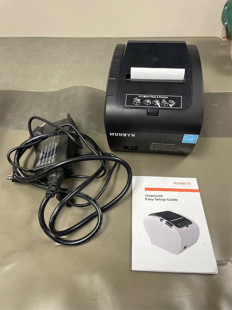 MUNBYN Bluetooth Thermal Receipt Printer P047, 80mm POS Printer, Thermal Printer