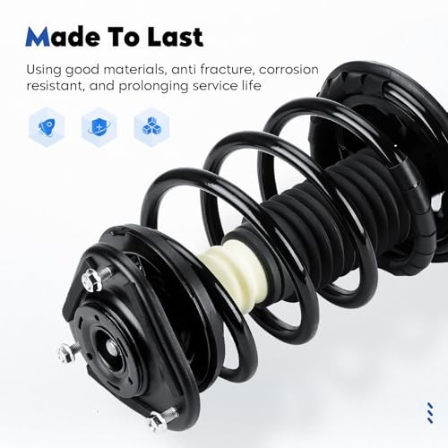 Front Complete Struts Assembly w/Coil Spring Shock Absorber Compatible with