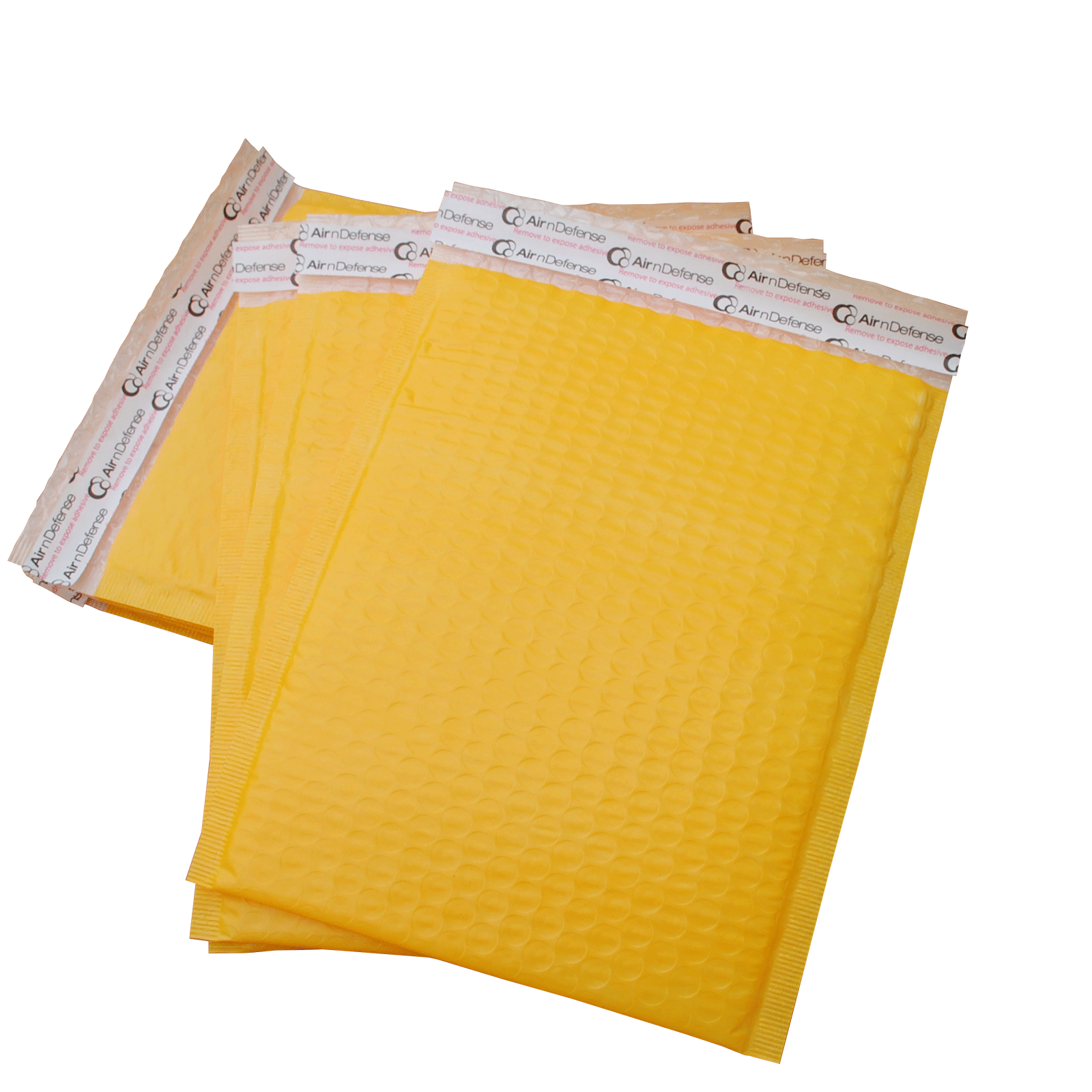 AirnDefense 1000 #000 4X8" Yellow Poly Bubble Mailers Shipping Padded Envelope